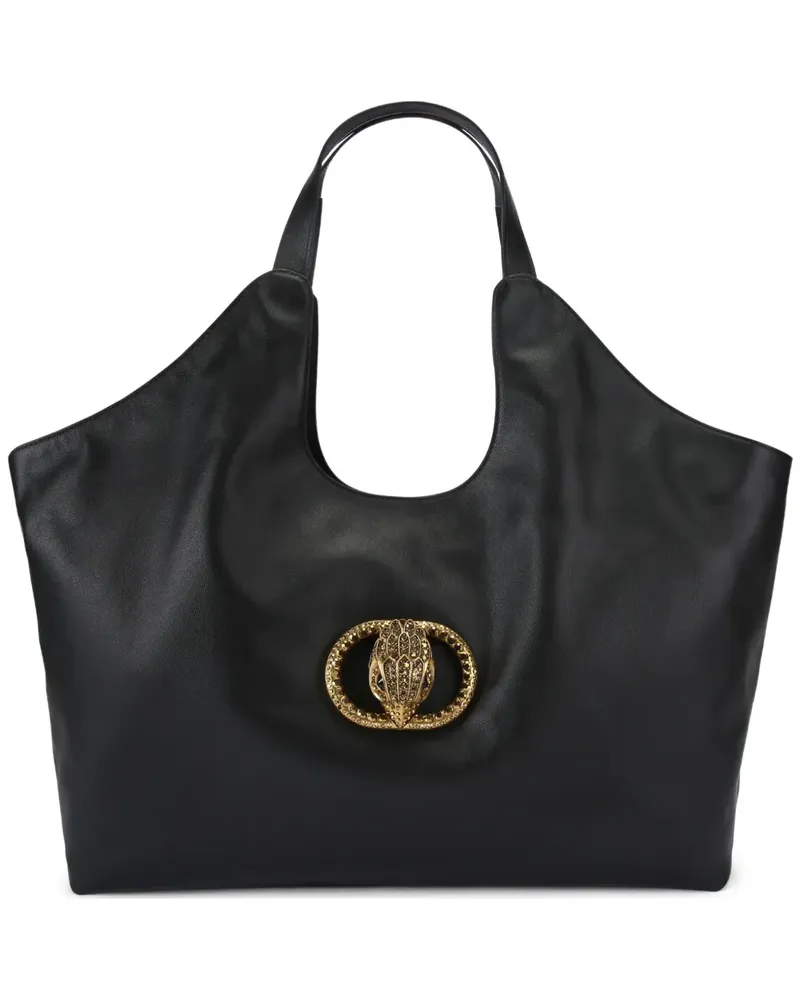 Kurt Geiger Großer Chelsea Tote Bag mit Adlerverzierung - Schwarz Schwarz