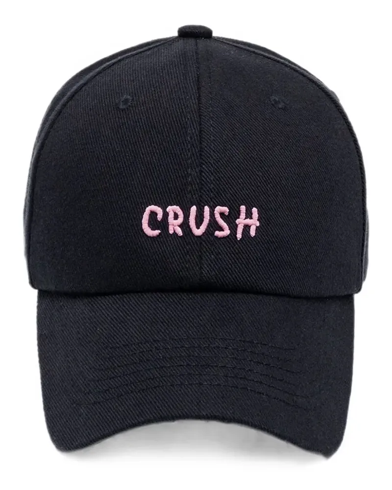 RUSLAN BAGINSKIY Crush cotton baseball cap - Schwarz Schwarz