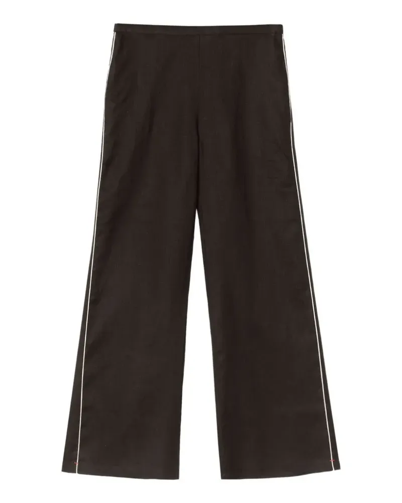 Xírena Pippen side-stripe trousers - Braun Braun