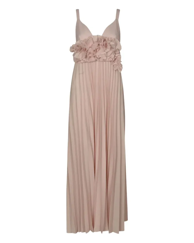 P.A.R.O.S.H. Maxikleid mit Falten - Nude Nude