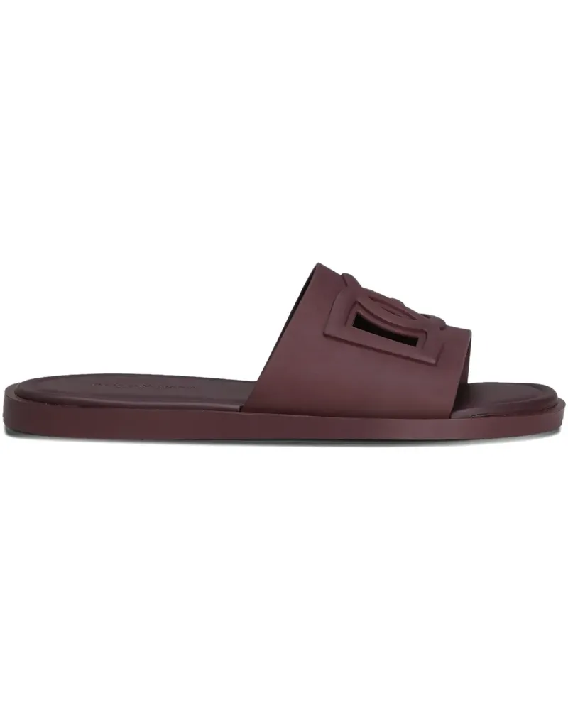 Dolce & Gabbana Sandalen mit Logo-Applikation - Rot Rot