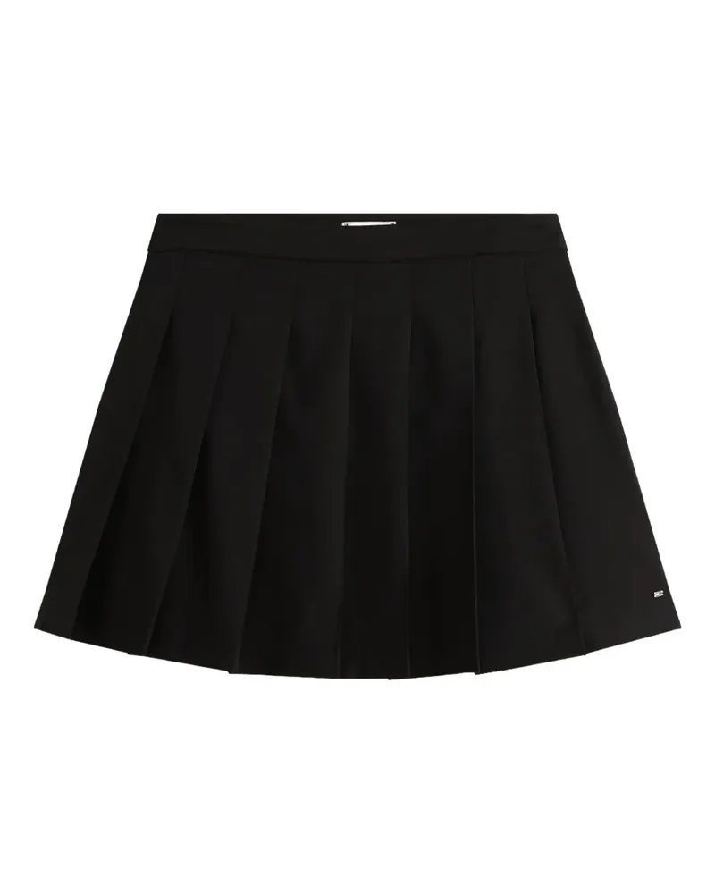 Tommy Hilfiger Minirock mit Falten - Schwarz Schwarz