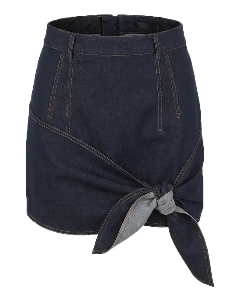 Monse Jeans-Minirock mit Fliege - Blau Blau