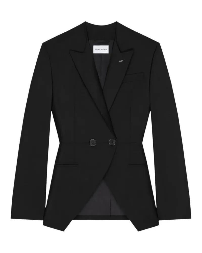 Givenchy double-breasted wool blazer - Schwarz Schwarz