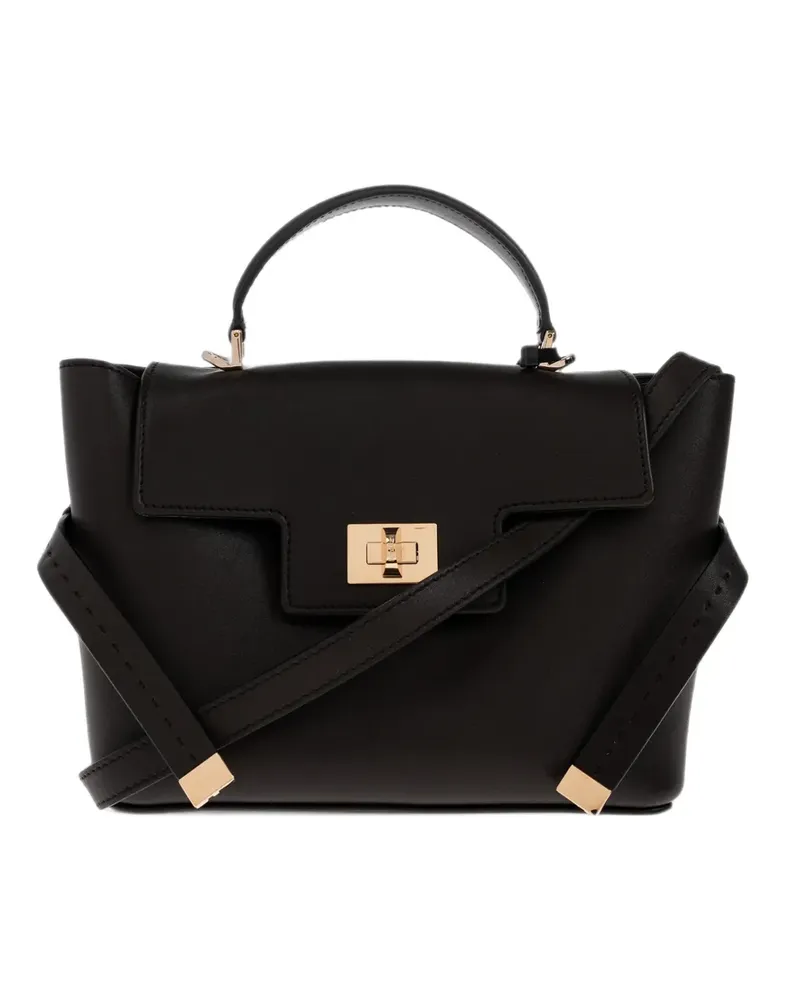 Max Mara smooth leather handbag - dark brown - Braun Braun