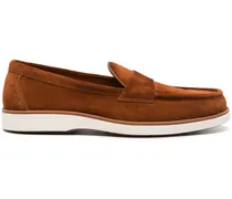 Penny-Loafer aus Wildleder - Braun