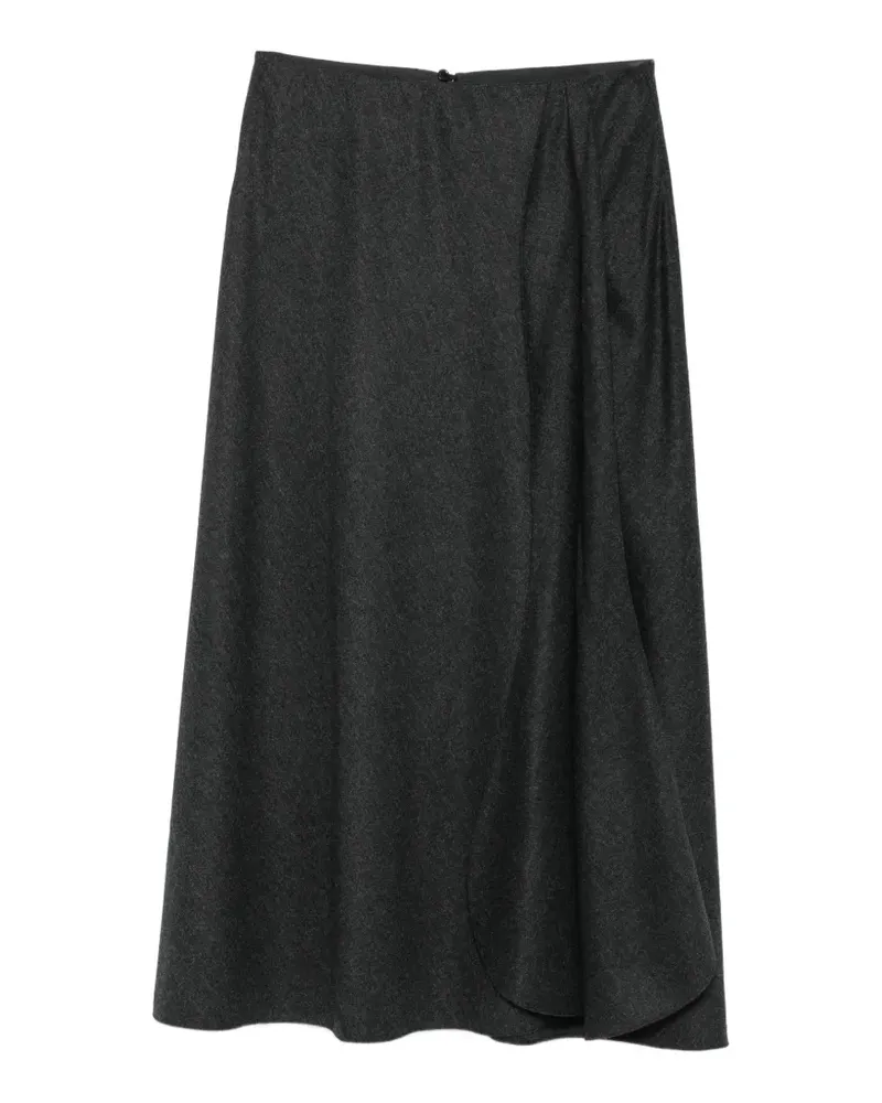 Giorgio Armani Asymmetrischer Midirock - Grau Grau