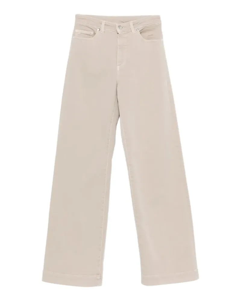 nine:inthe:morning button wide-leg jeans - Nude Nude