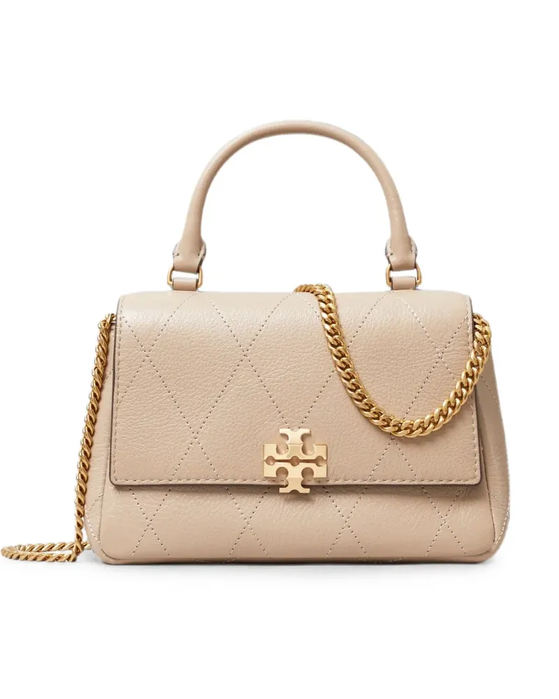 Tory Burch Mini Charlie Umhängetasche mit Steppung - Nude Nude