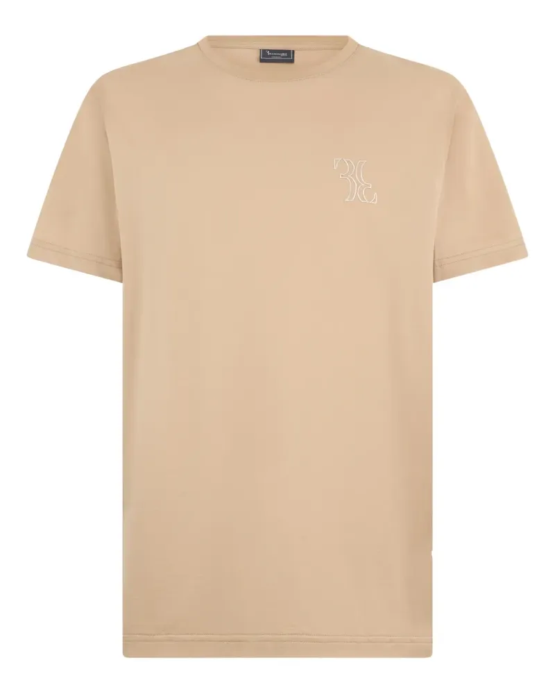 Billionaire T-Shirt mit Logo-Stickerei - Nude Nude