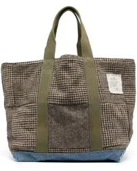 Greg Lauren Klassischer Shopper Braun