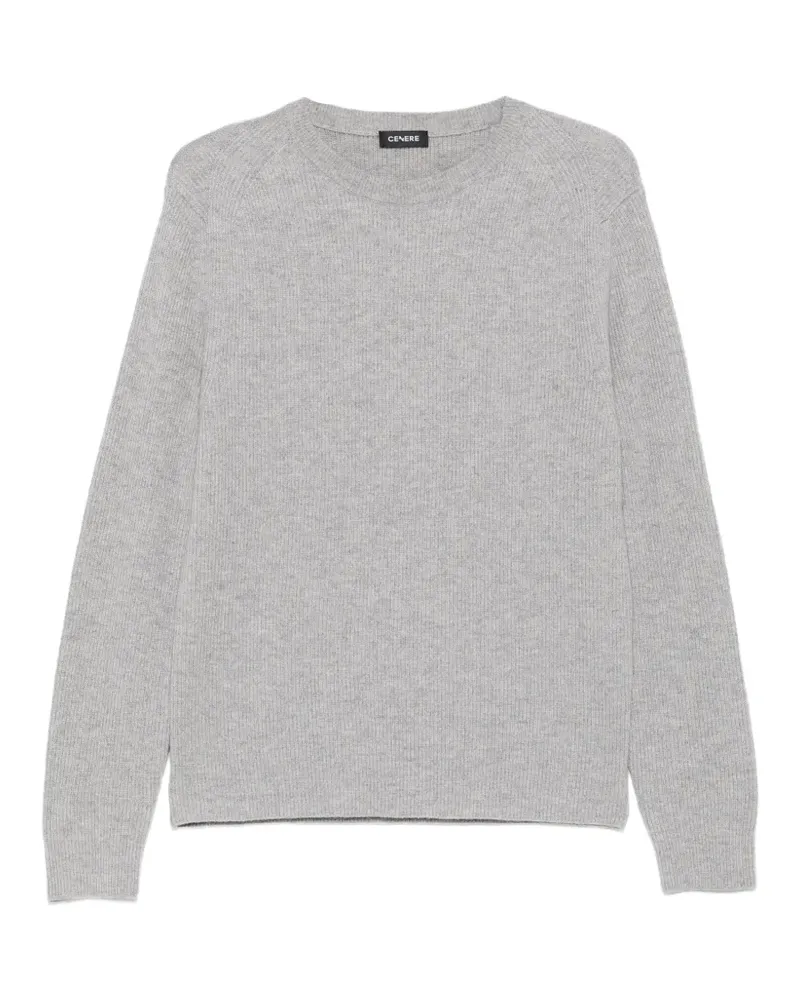 CENERE GB ribbed-knit crew-neck sweater - Grau Grau