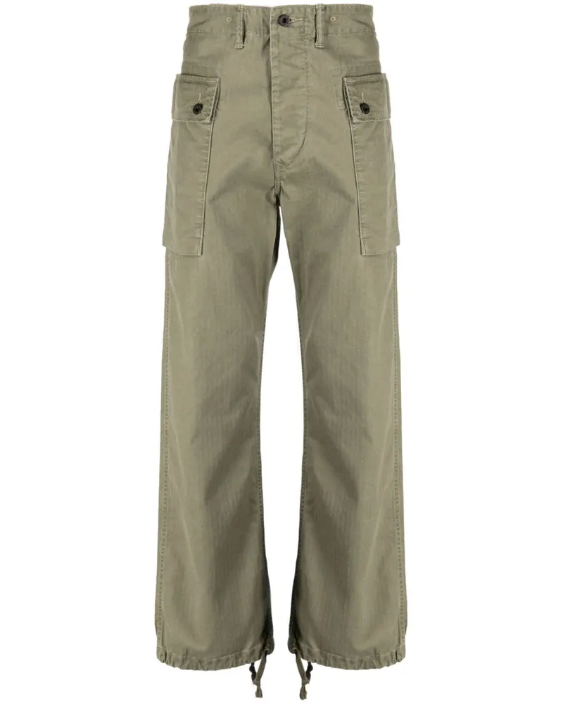 Ralph Lauren Cargohose mit Fischgrätenmuster - Grün Grün