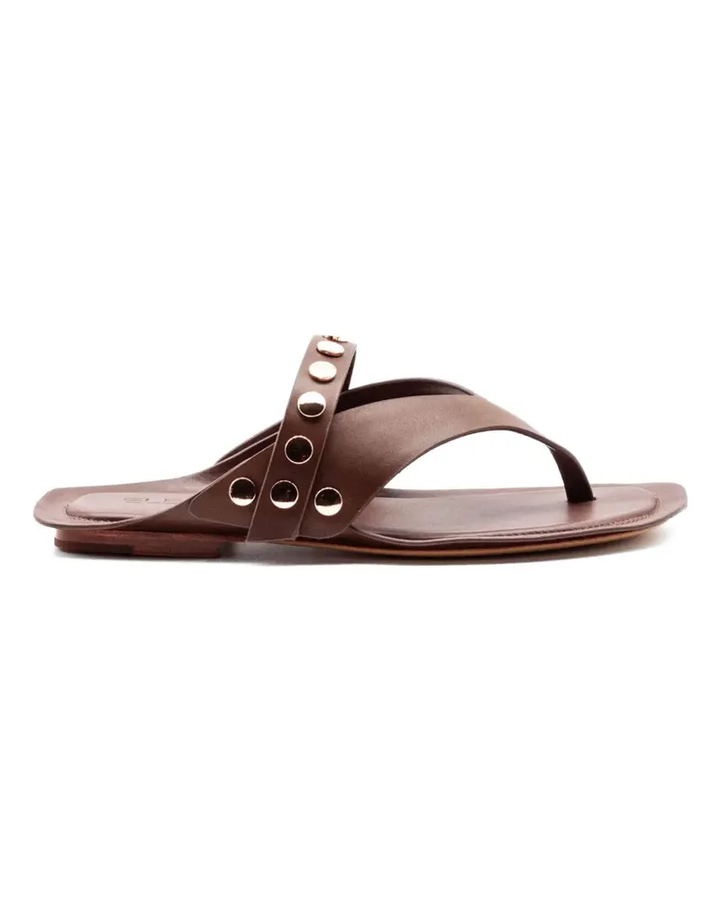 Elena Iachi studded leather sandals - Braun Braun