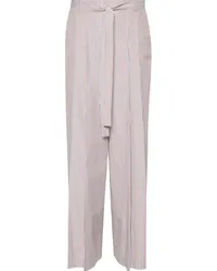 Alberta Ferretti Weite Hose mit Bundfalten Nude