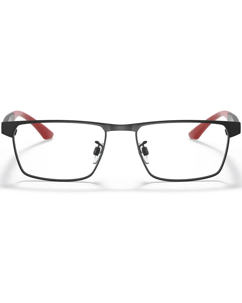 Emporio Armani Brille mit eckigem Gestell - Schwarz Schwarz