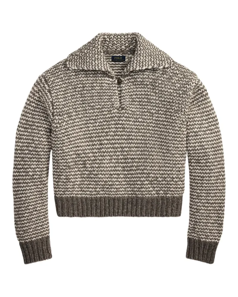 Ralph Lauren Gestreifter Pullover - Grau Grau