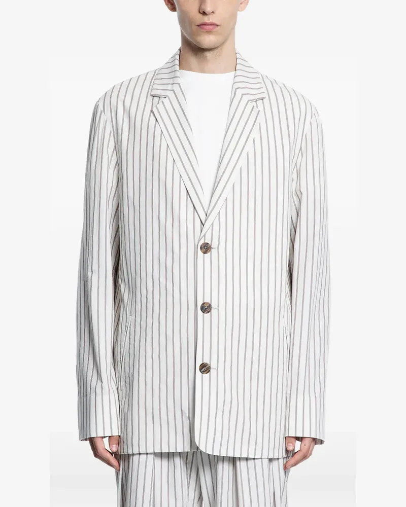 The Row Albert striped blazer - Weiß Weiß