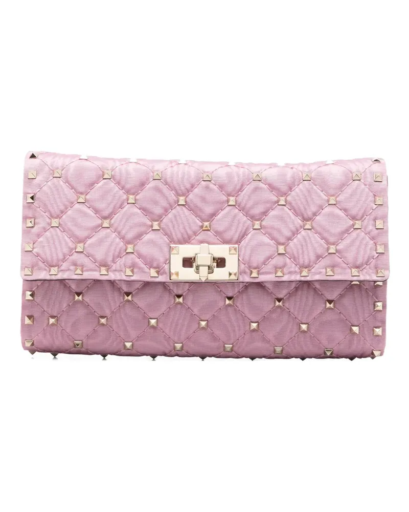 Valentino Garavani Rockstud quilted shoulder bag - Rosa Rosa