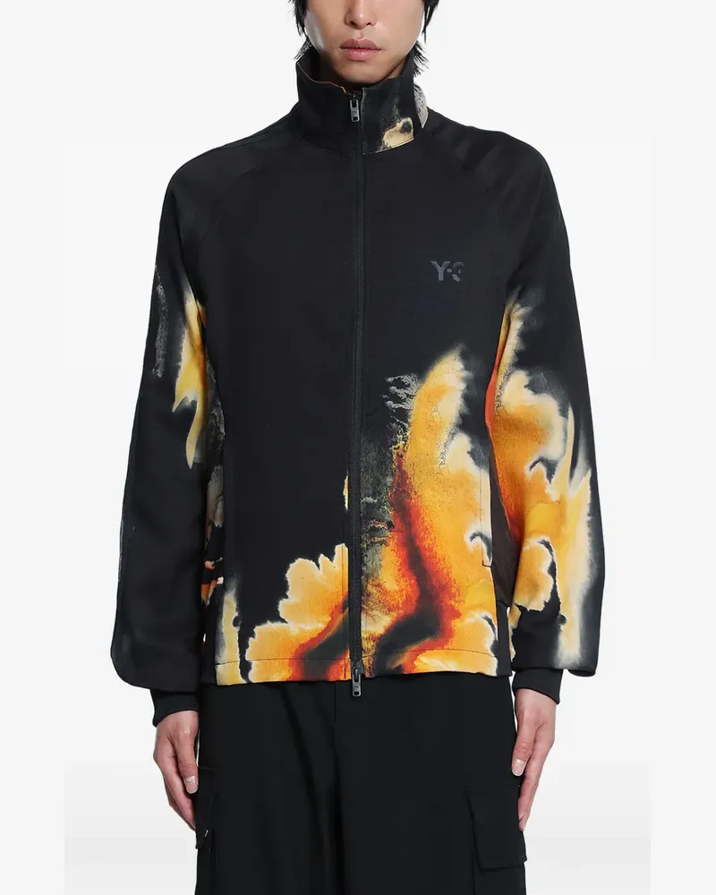 Y-3 3-stripes printed track sweatshirt - Schwarz Schwarz