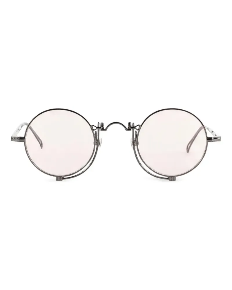 MATSUDA Sonnenbrille mit rundem Gestell - Grau Grau