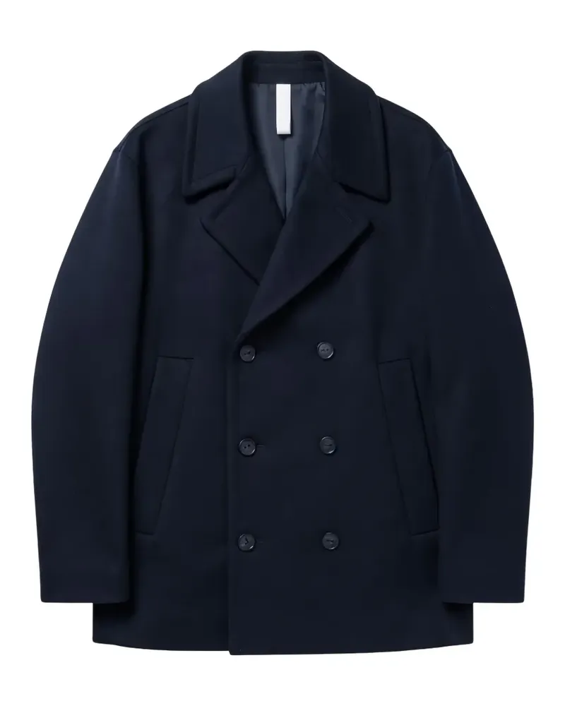 Hevò double-breasted peacoat - Blau Blau