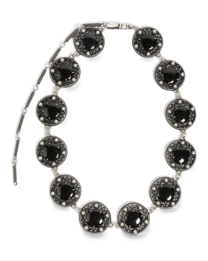 Ann Demeulemeester Halskette mit Karabinerverschluss - Silber Silber