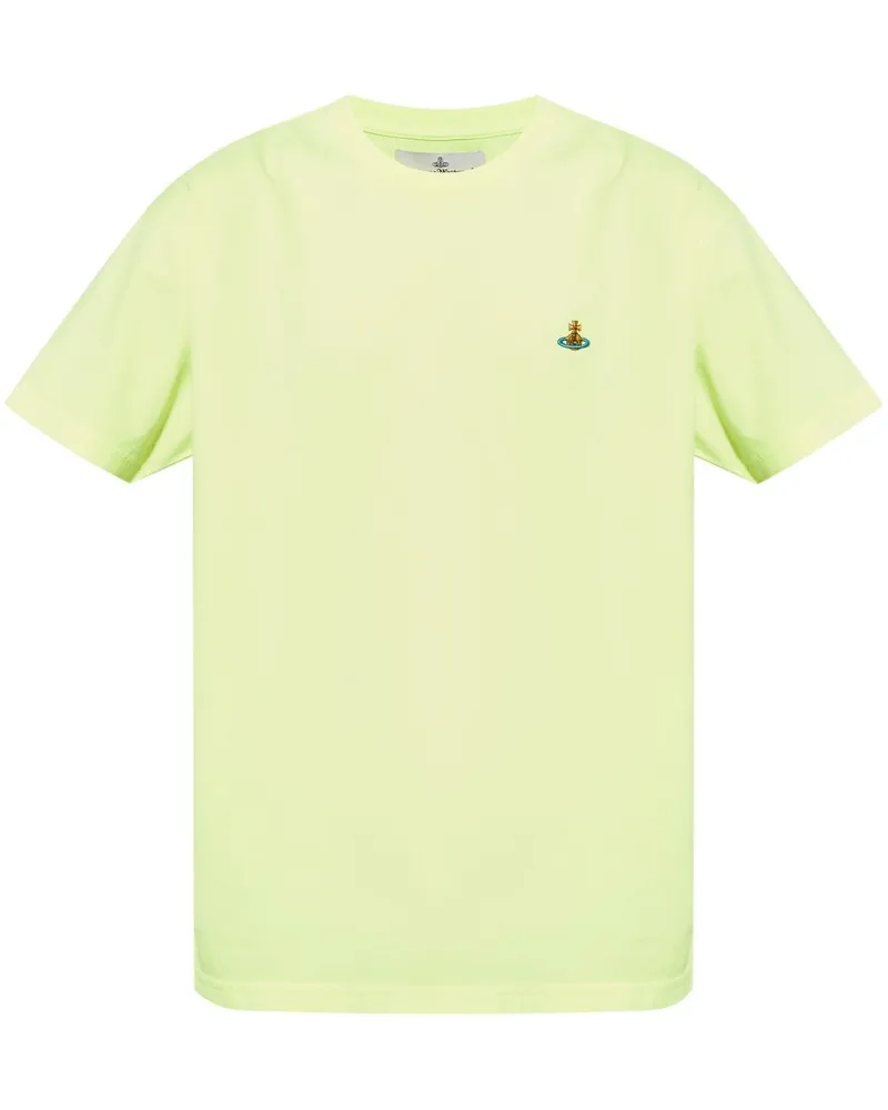 Vivienne Westwood T-Shirt mit Logo-Stickerei - Grün Grün