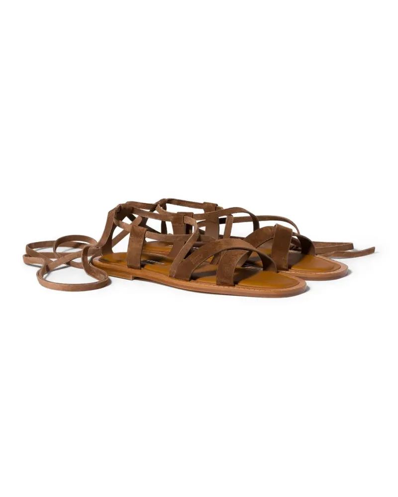 Miu Miu suede sandals - Braun Braun