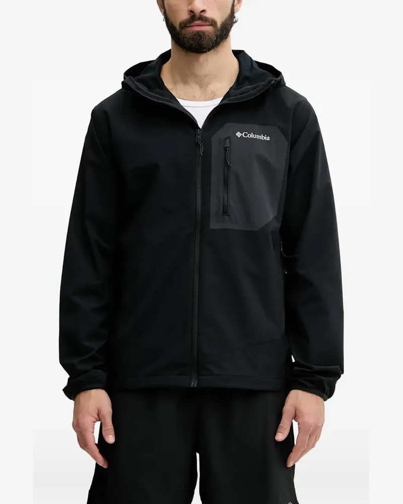 Columbia Sportswear Company Tall Heights III Sportjacke mit Kapuze und Logo-Print - Schwarz Schwarz