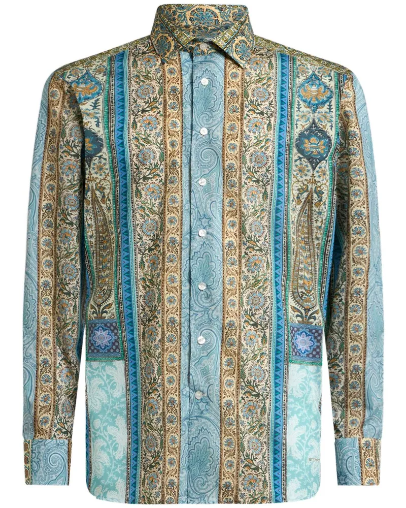 Etro Hemd mit Paisleymuster - Grün Grün