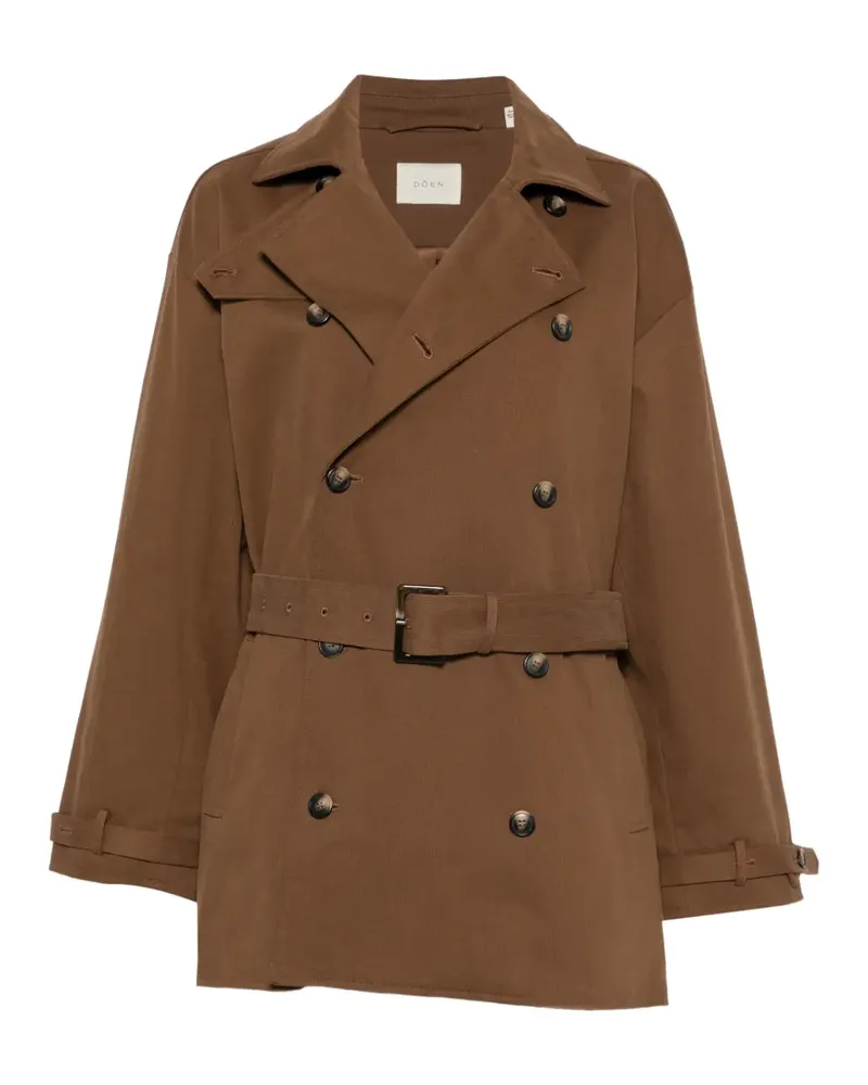 DÔEN Doppelreihiger Wolfe Trenchcoat - Braun Braun