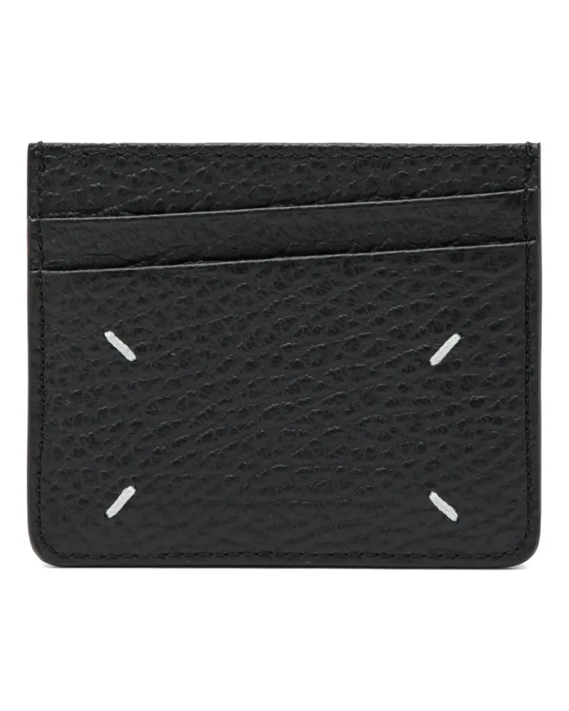 Maison Margiela Kartenetui mit Ziernähten - Schwarz Schwarz