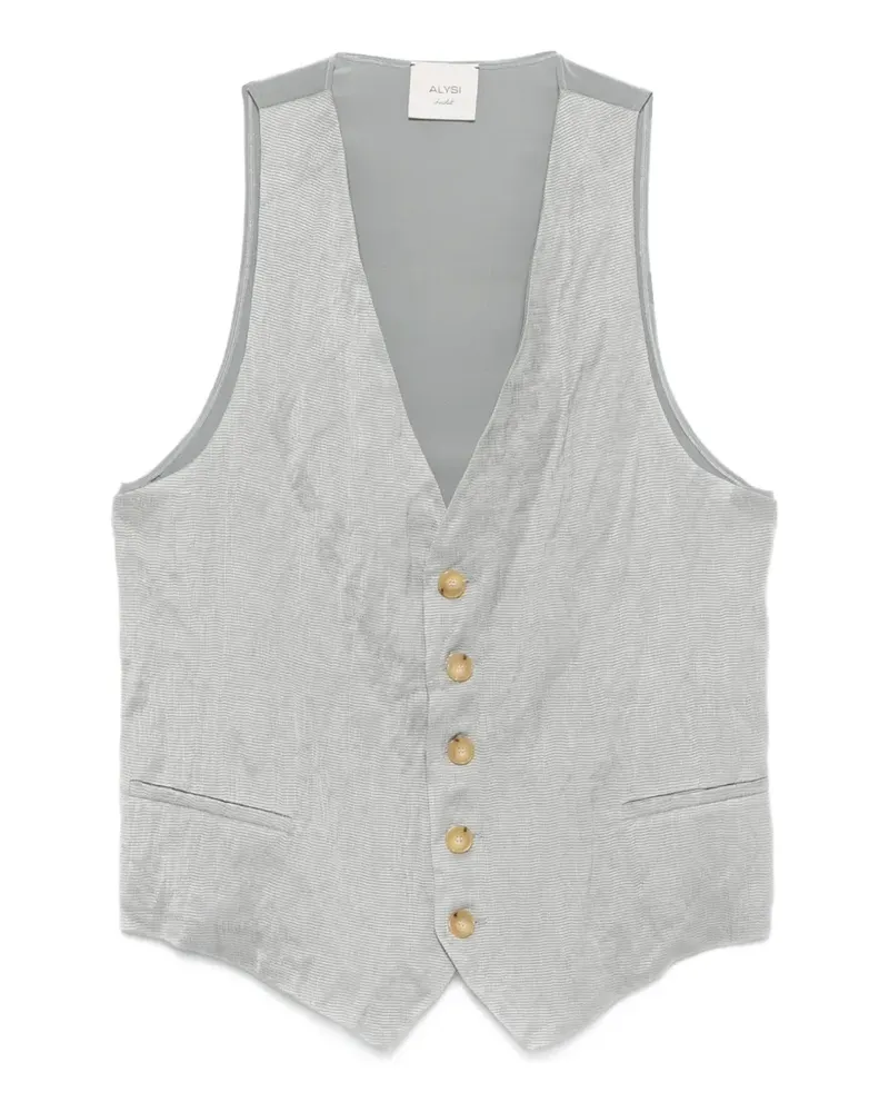 ALYSI button-fastening waistcoat - Grau Grau
