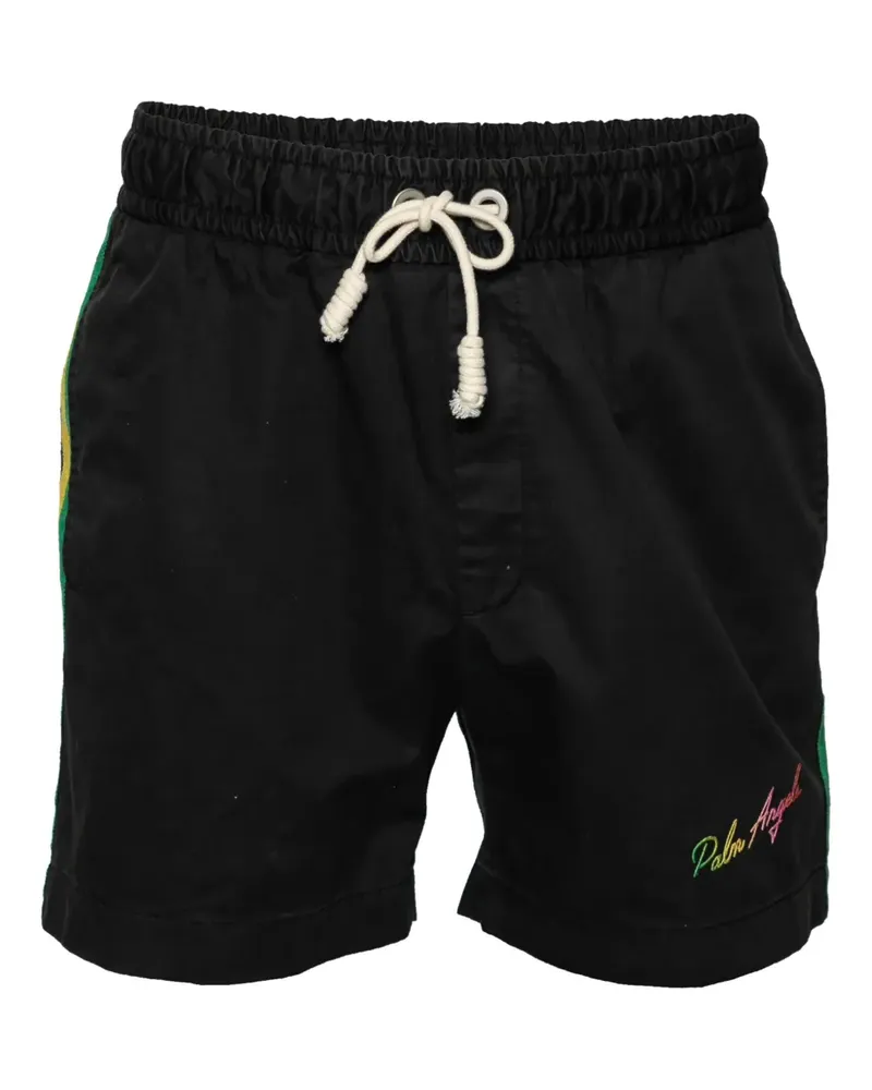 Palm Angels Shorts mit Streifendetail - Schwarz Schwarz