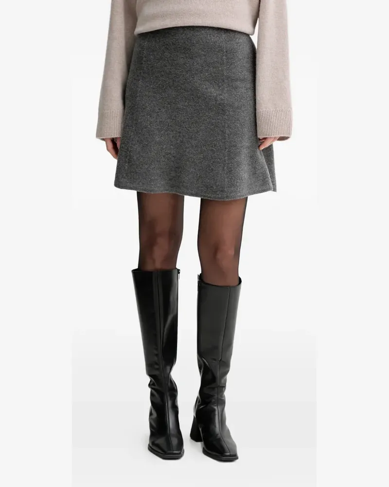 Marc O'Polo A-line mini skirt - Grau Grau