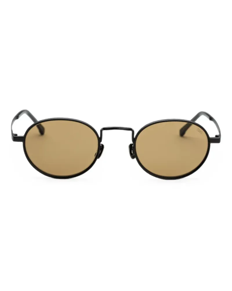 EYEVAN 7285 Sonnenbrille mit rundem Gestell - Schwarz Schwarz