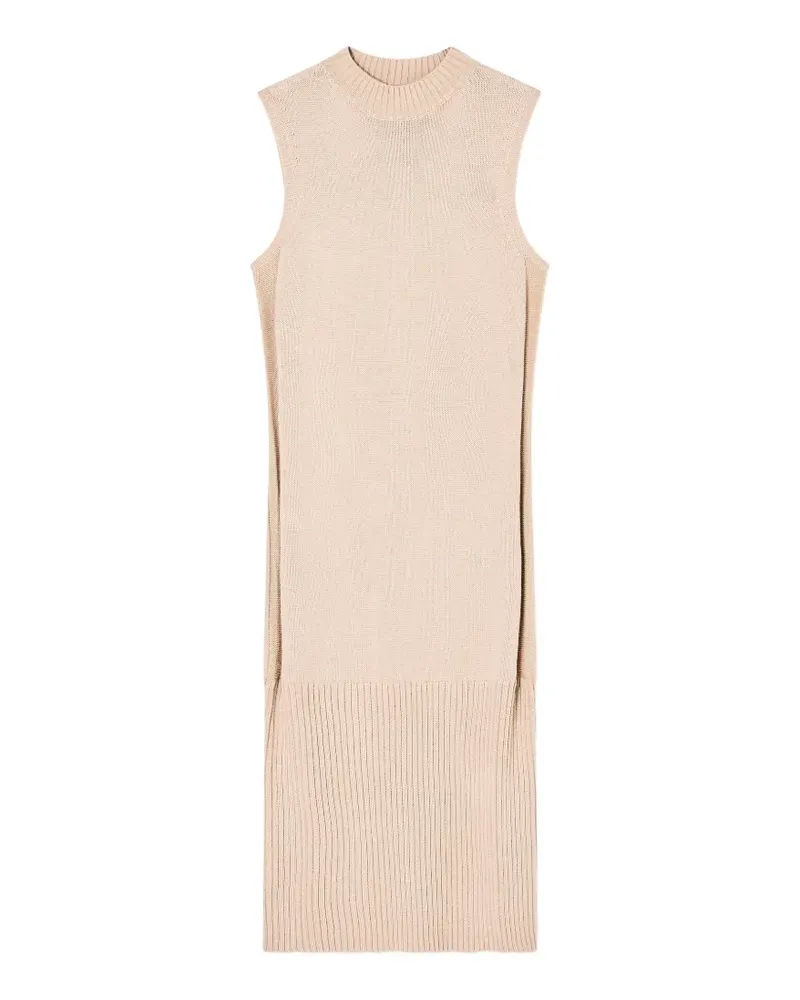 Armani Exchange ribbed sleeveless midi dress - Nude Nude