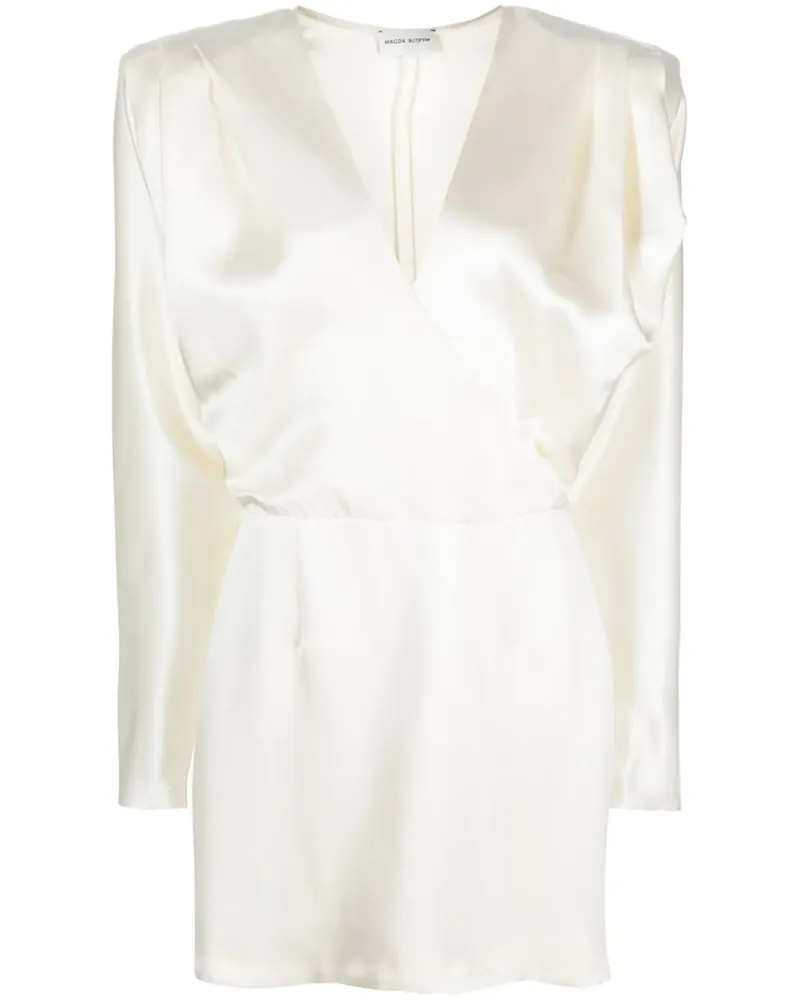Magda Butrym Minikleid mit V-Ausschnitt - Nude Nude