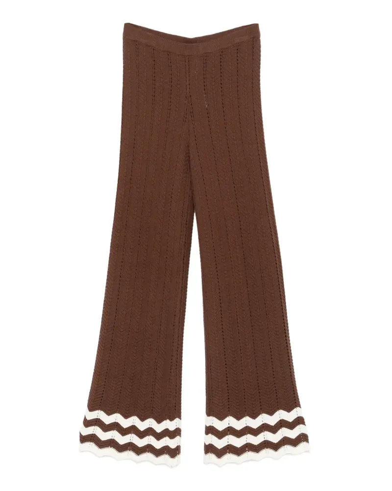 Twin-Set Gestrickte Hose - Braun Braun