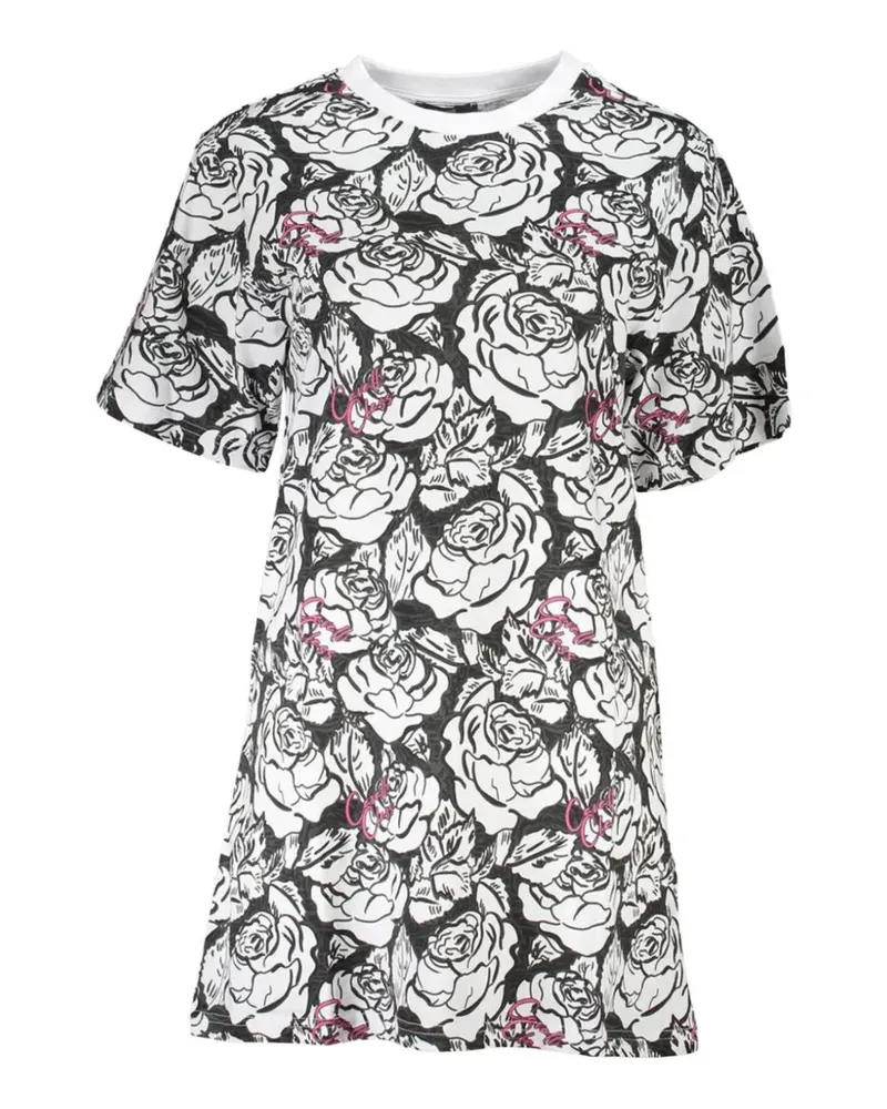 Roberto Cavalli printed cotton mini dress - Weiß Weiß