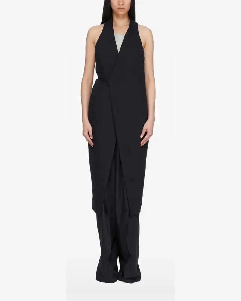 Rick Owens SL Cyclops Mantel - Schwarz Schwarz
