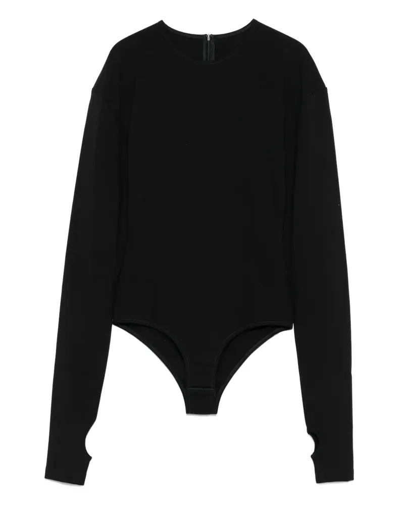 Maison Margiela Langärmeliger Body - Schwarz Schwarz