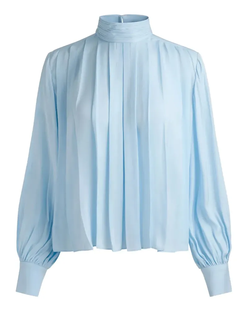 Alice + Olivia Bluse mit Falten - Blau Blau