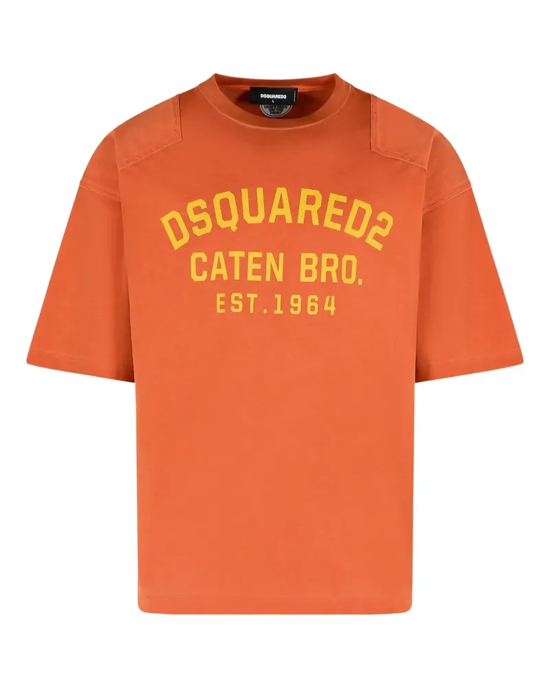 Dsquared2 logo-print T-shirt - Orange Orange