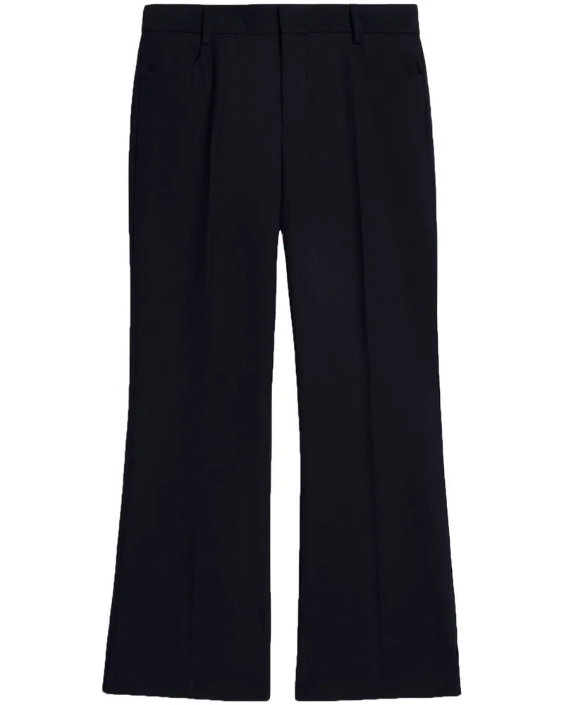 AMI Paris Ausgestellte Cropped-Hose - Schwarz Schwarz