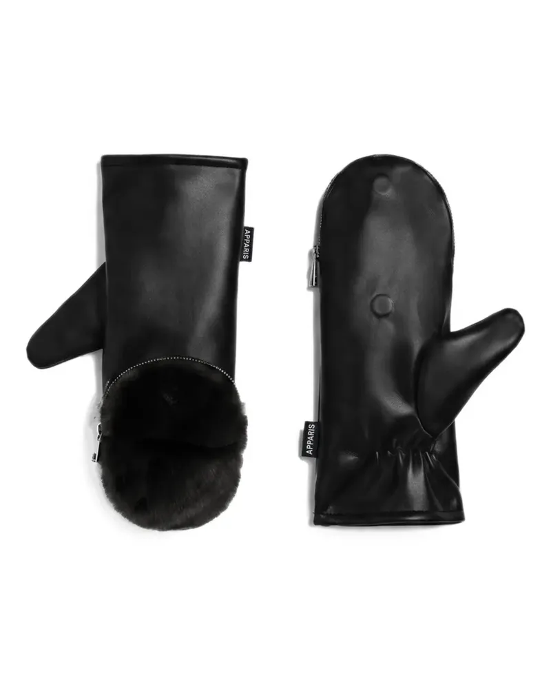 APPARIS Noa zip-fastening mittens - Schwarz Schwarz