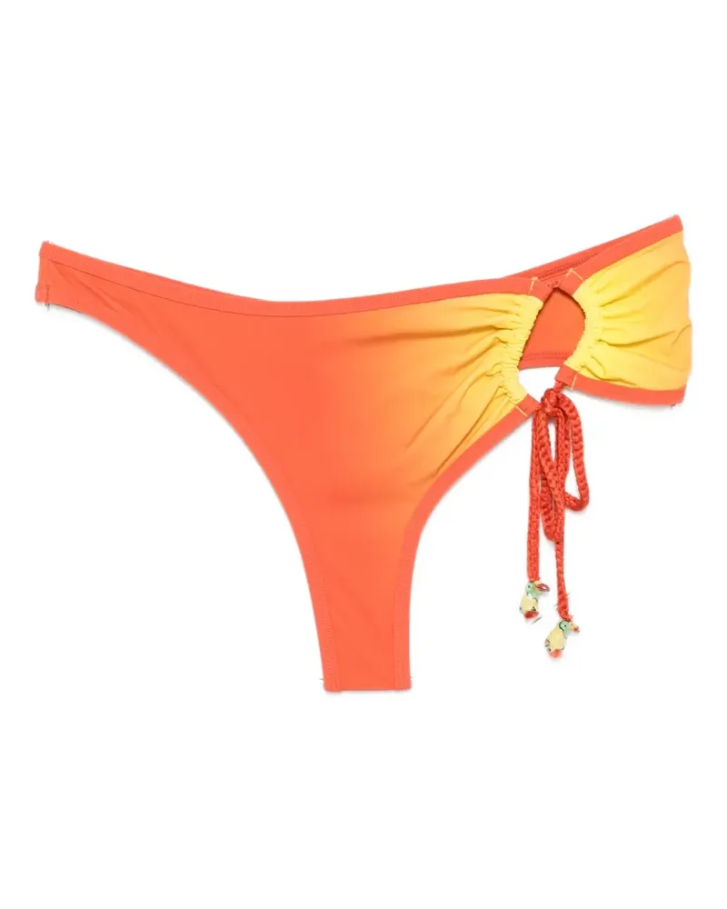 Christopher Esber Cusa side-tie bikini bottoms - Orange Orange