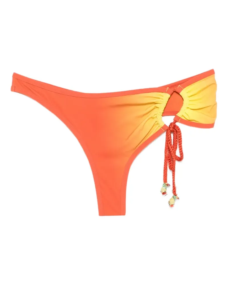 Christopher Esber Cusa side-tie bikini bottoms - Orange Orange