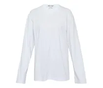 Klassisches Langarmshirt - Weiß